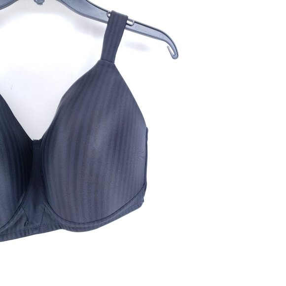 Playtex Secrets Bra Size 38DDD Black Wirefree Perfectly Smooth - Picture 2 of 7